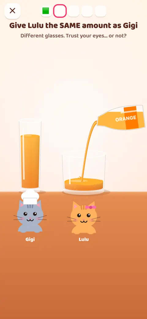 Juice pouring from a bottle into a wide glass next to a tall reference glass